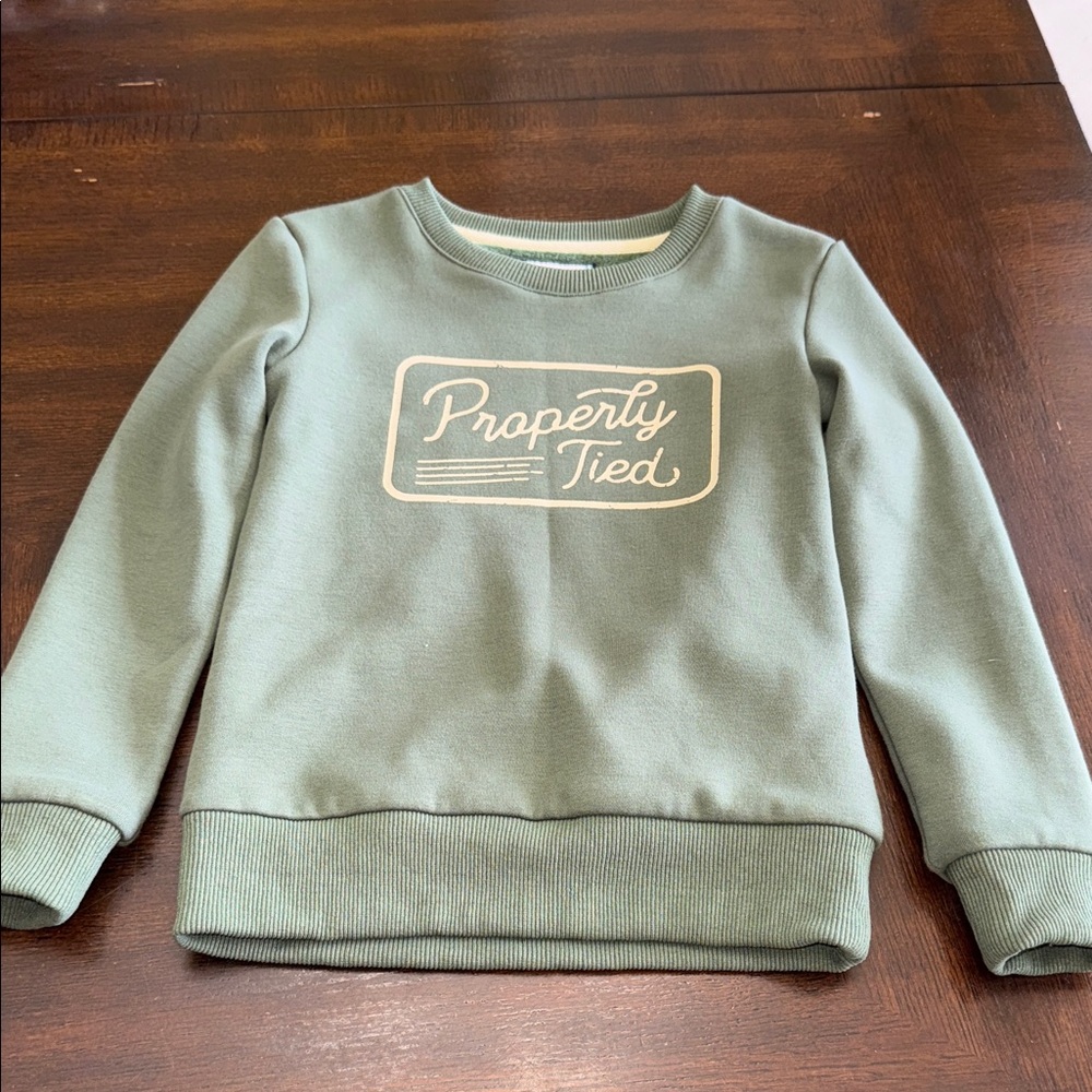 Properly Tied kids sweatshirt green